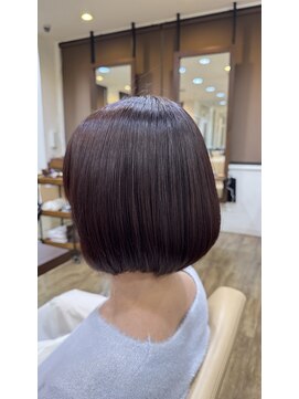 ジッピー ヘアーコレクション メテオカラー 髪質改善カラー 大人ボブ  ナチュラルボブ