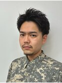 スパイキーショート アップバング ピンパーマ 八王子