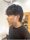 ウルフパーマ/メンズパーマ/ウルフショート