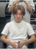 MEN’S HAIR/ブルーブラック/フェザーパーマ/渋谷