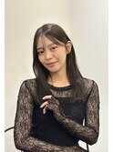 池袋 髪質改善 暗髪 シースルーバング つや髪 ストレート♪