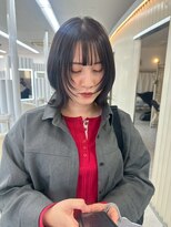 ユイマァル 岡山店(YUIMARL)&nbsp;外ハネボブ20代30代40代くびれヘアハッシュカット髪質改善カラー