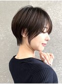 クールショート/レイヤーショート/前髪白髪/20代30代40代50代