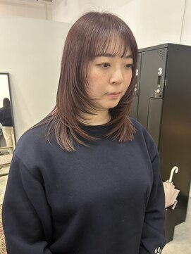 リンダ(LINDA) ハッシュカット/ピンクベージュ/春カラー[札幌美容室LINDA]