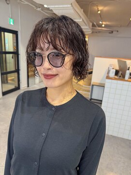 リイチ(LIICHI) Wet Texture × Nuance Perm Bob