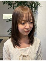 クラフト ヘア デザイン(CRAFT HAIR DESIGN)&nbsp;ワンカラーで作る透け感たっぷりbeige ×レイヤーカット