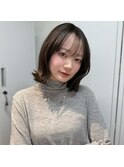 ダークパープル/ナチュラルショート/ミルクブラウン/夏/大阪梅田