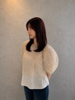 ロロネー 池田(Lolonois) ワインレッド×レイヤースタイル