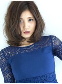 【sarah 銀座】ミディアム＋パーマ＝大人かわいい