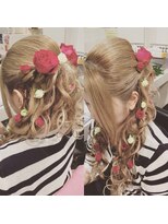 ヘアーサロン ジュエル(Hair Salon JEWEL) お花ハーフアップ