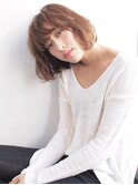 リラックスボブ×前髪パーマ