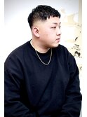 コンマヘアショートレイヤーかき上げパーマトランクスヘア