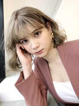 アイティー バイ アルバム 浦和店(IT by ALBUM) ニュアンスボブ_ココアブラウンフリンジウェーブ_47238