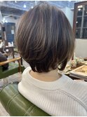 【重山】ネオウルフダークアッシュグラボブお客様スタイル