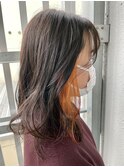 ピアスカラー オレンジ カラーバター