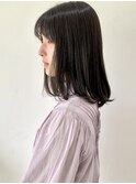 【FOLK】ナチュラルミディアム♪暗髪 艶カラー 透け感 ツヤ髪