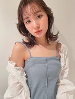 ジーナ 名駅(XENA.)&nbsp;《ha45》顔周り/くびれミディアム/レイヤー/オリーブベージュ