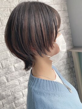 リアイス(Re:ICE) ミニウルフ/くすみブルー/流れるレイヤー/インナーハイライト