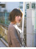 ゆるハネショートボブ