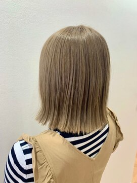 モルニ(MORNI) ブロンドベージュ_ヌナボブ チャンモリ ボブルフ