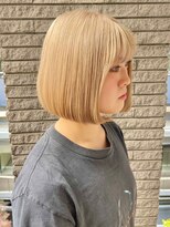 マックス フォー ヘアー(MAX FOR HAIR) 【デザインカラー】綺麗なボブ×ハイトーンカラー◎