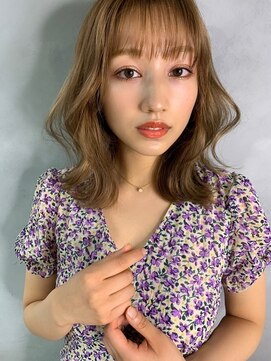 ジーナ 川崎(Zina) 髪質改善*透け感ベージュミディ*美髪【Zina 川崎】