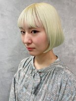 ヘアーアンドアート ルミナ(HAIR&ART LUMINA) 【デザインカラー】ペールブロンド&ペールグリーン