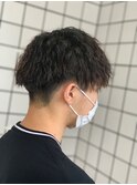 ハードツイストツーブロックマッシュ