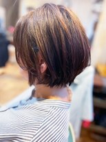 カミビトグロウ(kamibito glow)&nbsp;20代30代40代小顔ショートハイライトナチュラルブラウン立体感