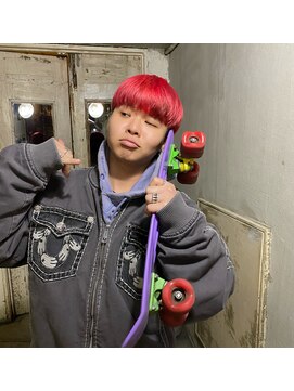 ロイジー(roijir) メンズマッシュ×ピンクカラー