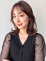 ラフ フロム ガーデン(Laf from GARDEN)&nbsp;セミディ/オリーブベージュ/レイヤーカット/シアーカラー/韓国風