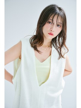 イーズ(EAZE) シースルーバングレイヤーベージュ