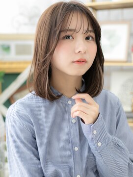 カバーヘア イヴ 戸頭店(COVER HAIR EVE) 大人かわいいインナーカラーシースルーバングh3戸頭20代30代40代