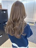 20代30代40代ナチュラルハイライト立体感アッシュベージュ