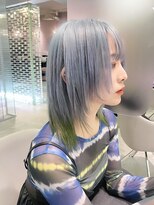 ソル 栄矢場町(SOL) ブルーカラー/ブルーヘアー/グラデーションカラー/ウルフカット