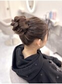 高めお団子【クランソア】ヘアメ/ヘアセット/心斎橋