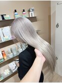 髪質改善ダブルカラー・ホワイトグレージュ・ブリーチ
