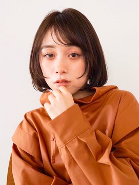 オルセン(OLSEN) レイヤーボブ　マロンブラウン