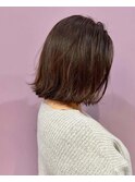 切りっぱなしボブ×ブラウンカラー 20代30代40代50代