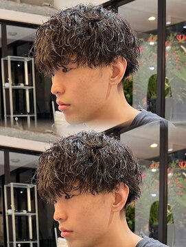 髪屋 紬 メンズ/メンズパーマ/メンズカット/波巻きパーマ
