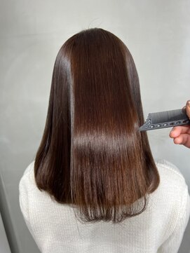 ジーナ 船橋(Zina) 髪質改善＊ロングレイヤーグレーベージュ＊美髪【Zina船橋】