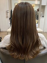 アルターリール(aL ter Rire)&nbsp;くびれヘア/アプリコットオレンジ/ハイライトカラー/澤瑞絵