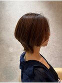 バタフライカット ハッシュボブ チャコールグレー