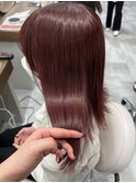 【ろみおStyle】チェリーレッド/ブリーチなし/秋カラー/髪質改善
