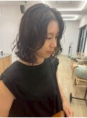 ニュアンスパーマ/ナチュラルパーマ/ミディアムボブ/西千葉