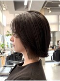 調布イルミナカラータッセルボブミルクティーベージュアッシュ