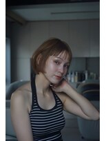 キユ(qiyu)&nbsp;垢抜け大人ボブベージュカラー大人お洒落ボブショートボブ