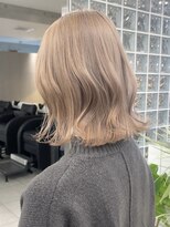 サンクプロジェクト(cinq PROJECT) ミルクティーベージュダブルカラーハイトーンレイヤーカット韓国