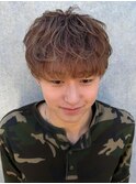 ゆるめシャドウパーマ王道ラウンドマッシュ【下北沢/men's】