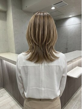 コール ネックス ザ サロン 表参道(COALL nex the salon) ミィデアムレイヤー/白髪ぼかしハイライト